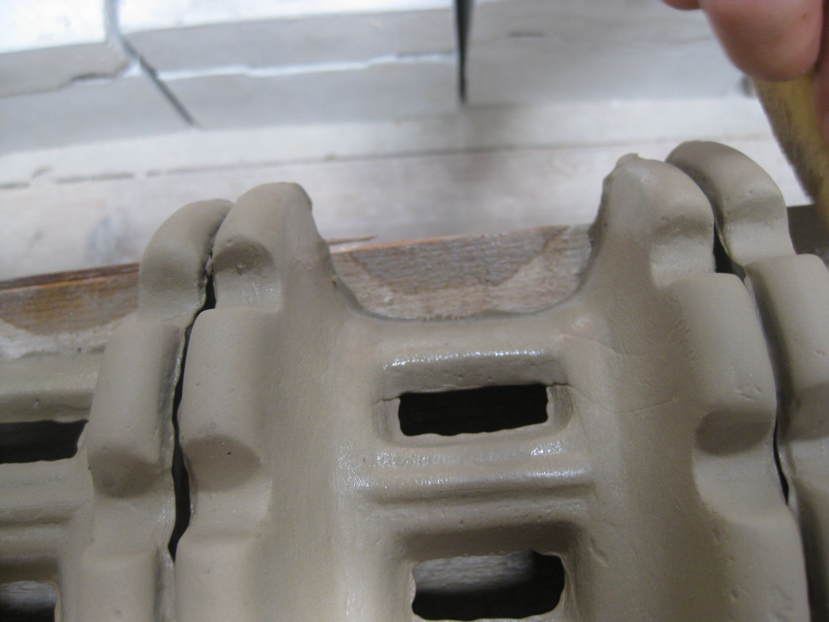 Macro photograph of a crack from a failure analysis investigation
