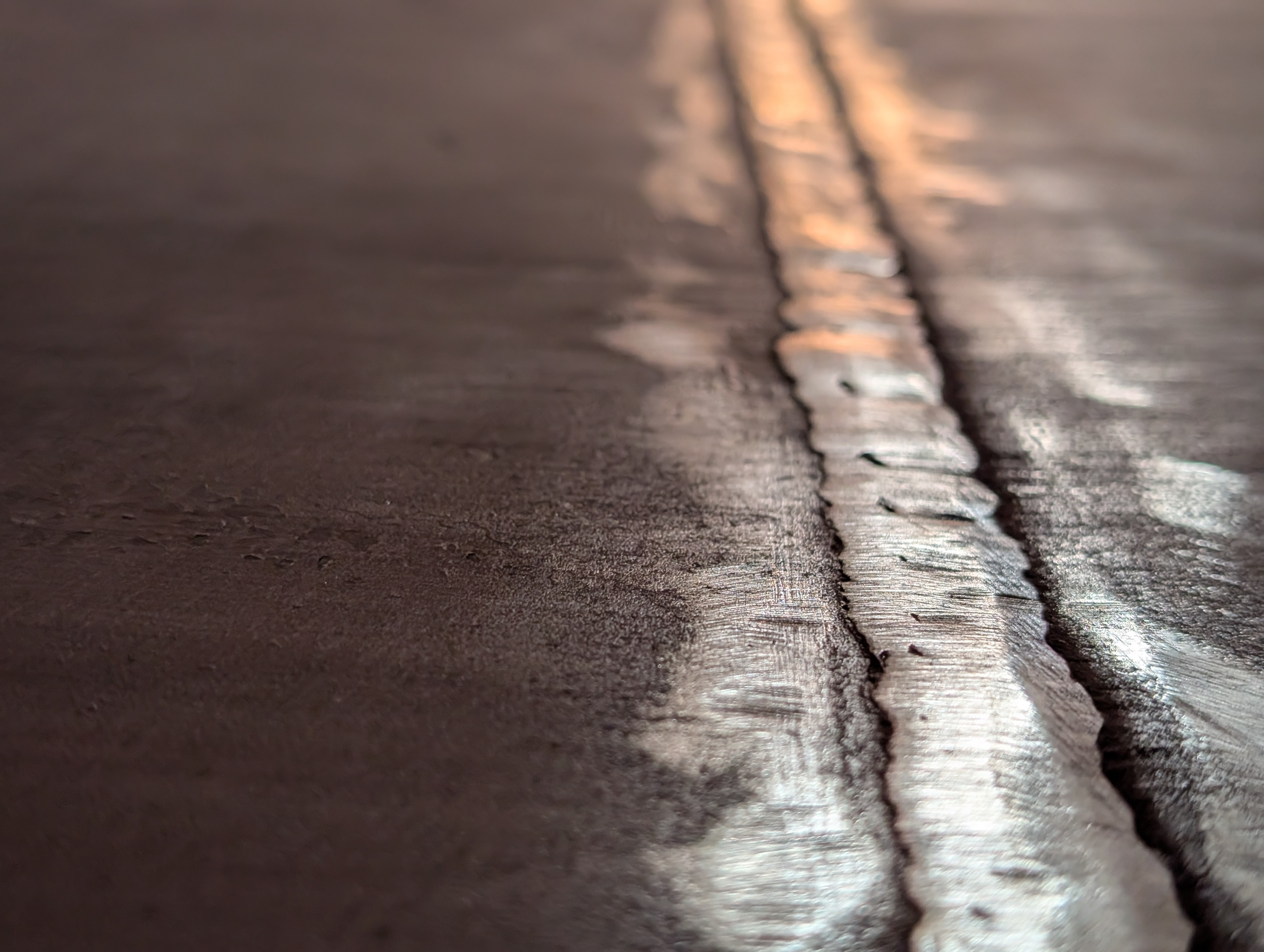 Macro photograph of washers for materials inspection